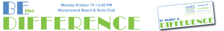Be the Difference, Monday October 19, 6:00 pm, Mamaroneck Beach & Yacht Club